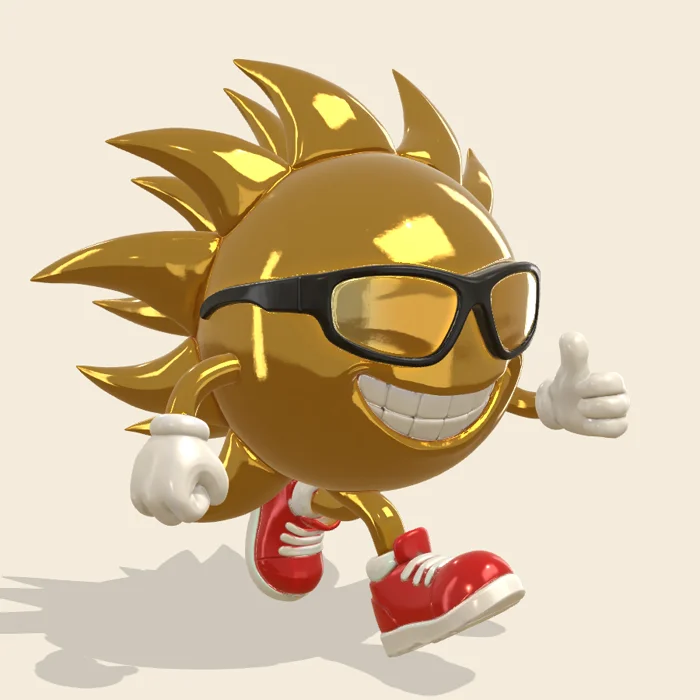 Miles, the gold sun who coaches you in Bright Miles